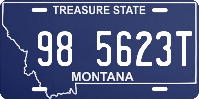 MT license plate 985623T