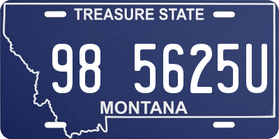 MT license plate 985625U