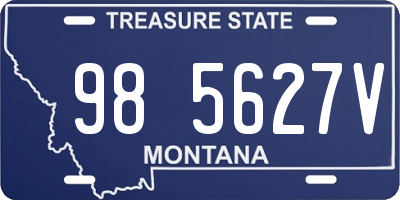 MT license plate 985627V