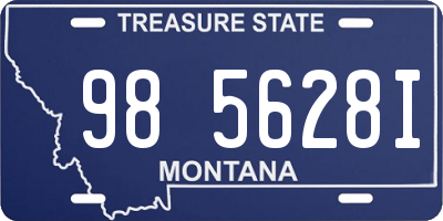 MT license plate 985628I