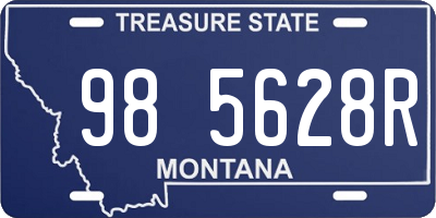 MT license plate 985628R