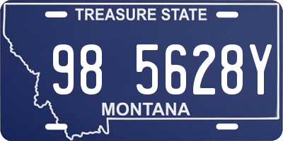 MT license plate 985628Y