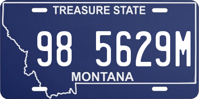 MT license plate 985629M