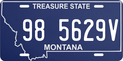 MT license plate 985629V