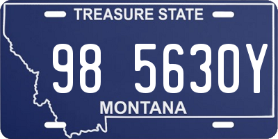MT license plate 985630Y