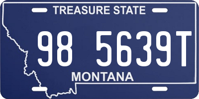 MT license plate 985639T