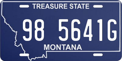 MT license plate 985641G