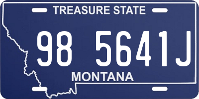 MT license plate 985641J