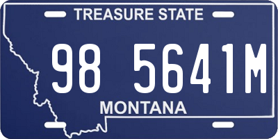 MT license plate 985641M