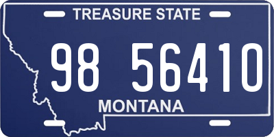 MT license plate 985641O