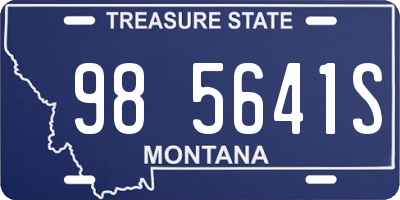 MT license plate 985641S