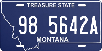 MT license plate 985642A