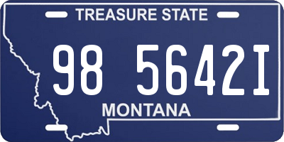 MT license plate 985642I