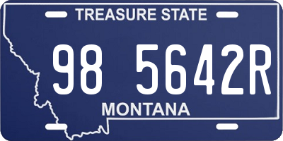 MT license plate 985642R