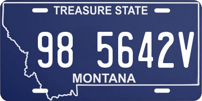 MT license plate 985642V