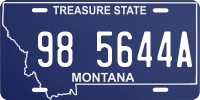 MT license plate 985644A