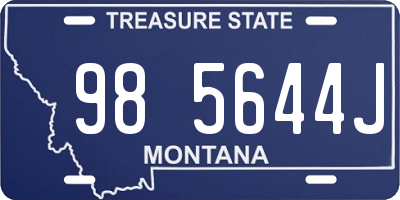 MT license plate 985644J