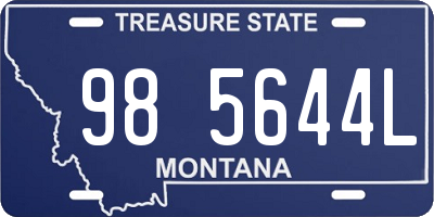 MT license plate 985644L