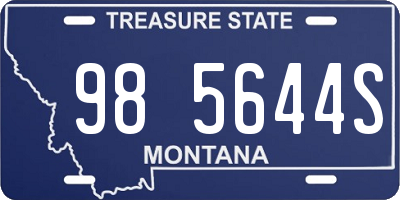 MT license plate 985644S