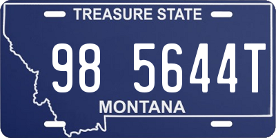 MT license plate 985644T