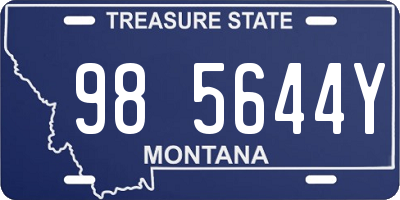 MT license plate 985644Y