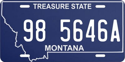 MT license plate 985646A