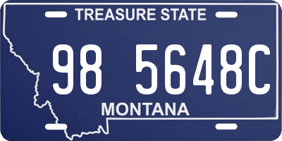 MT license plate 985648C