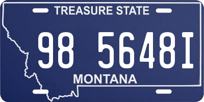 MT license plate 985648I