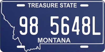 MT license plate 985648L