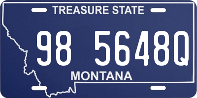 MT license plate 985648Q