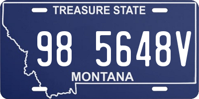 MT license plate 985648V