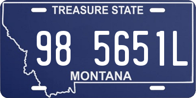MT license plate 985651L