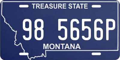 MT license plate 985656P