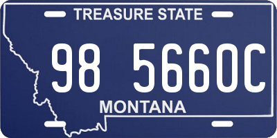 MT license plate 985660C