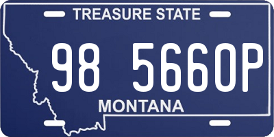 MT license plate 985660P