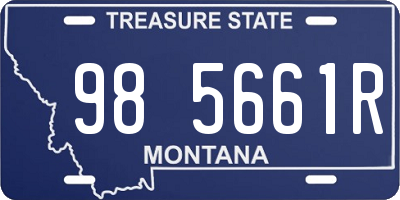 MT license plate 985661R