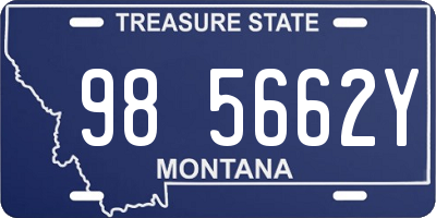 MT license plate 985662Y