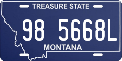 MT license plate 985668L