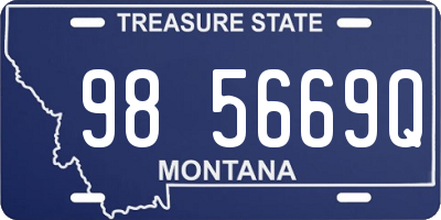 MT license plate 985669Q