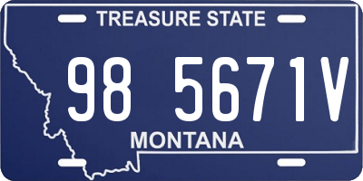 MT license plate 985671V