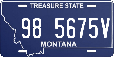 MT license plate 985675V