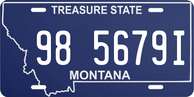 MT license plate 985679I