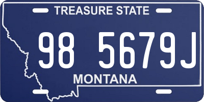 MT license plate 985679J
