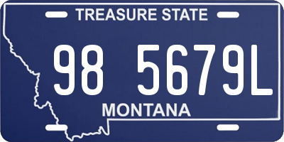 MT license plate 985679L