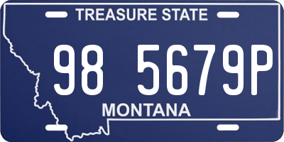 MT license plate 985679P