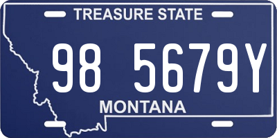MT license plate 985679Y