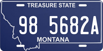 MT license plate 985682A