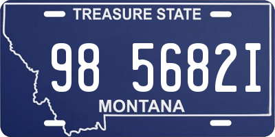 MT license plate 985682I