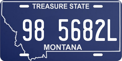 MT license plate 985682L