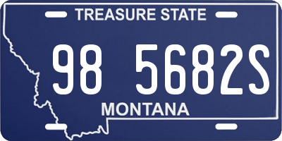 MT license plate 985682S